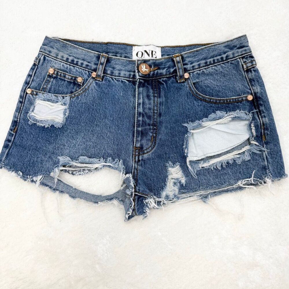 One by One Teaspoon Chargers Low Waist Relaxed Fit Long Line Medium Rise Medium
